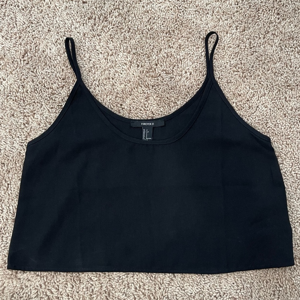 Forever 21 Black Crop Top
